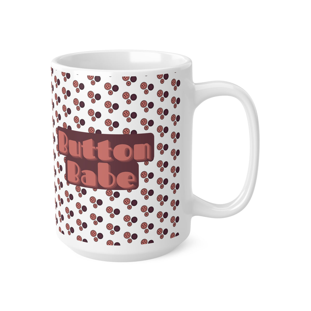 Button Babe Mug