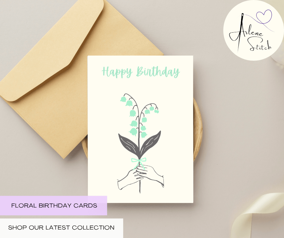 May Lilly of the Valley "Happy Birthday" Floral Birthday Card Paper products