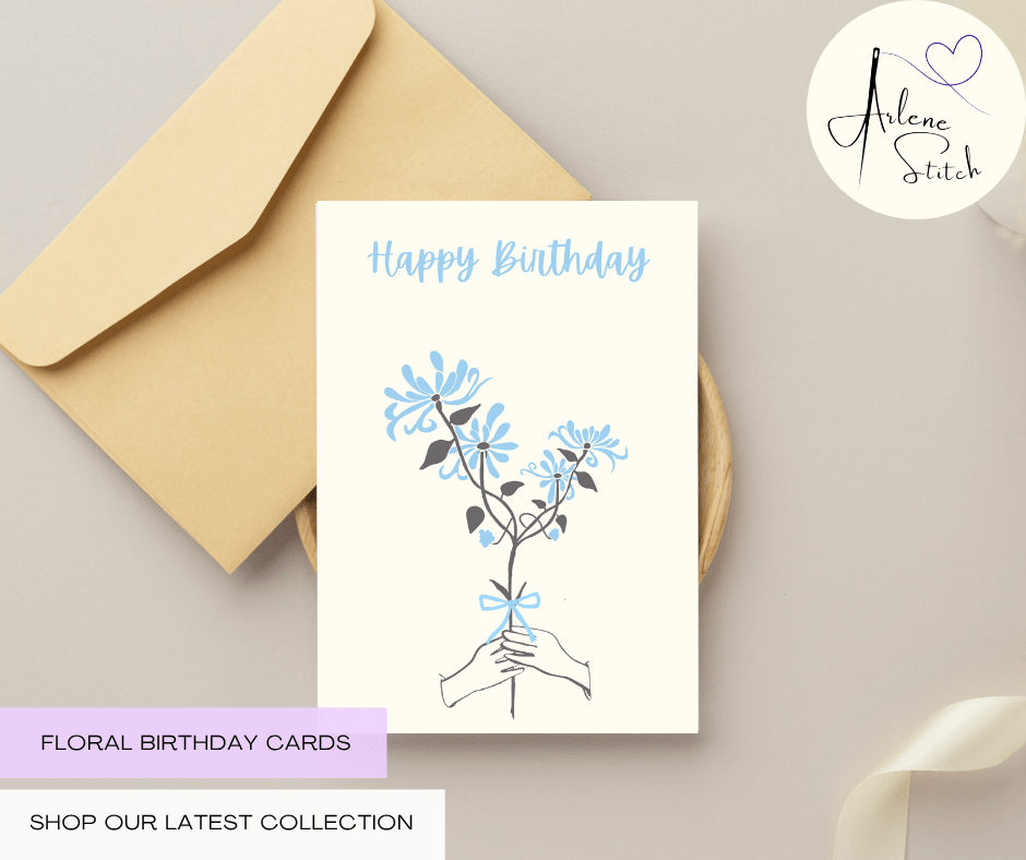 June Honeysuckle "Happy Birthday" Floral Birthday Card Paper products