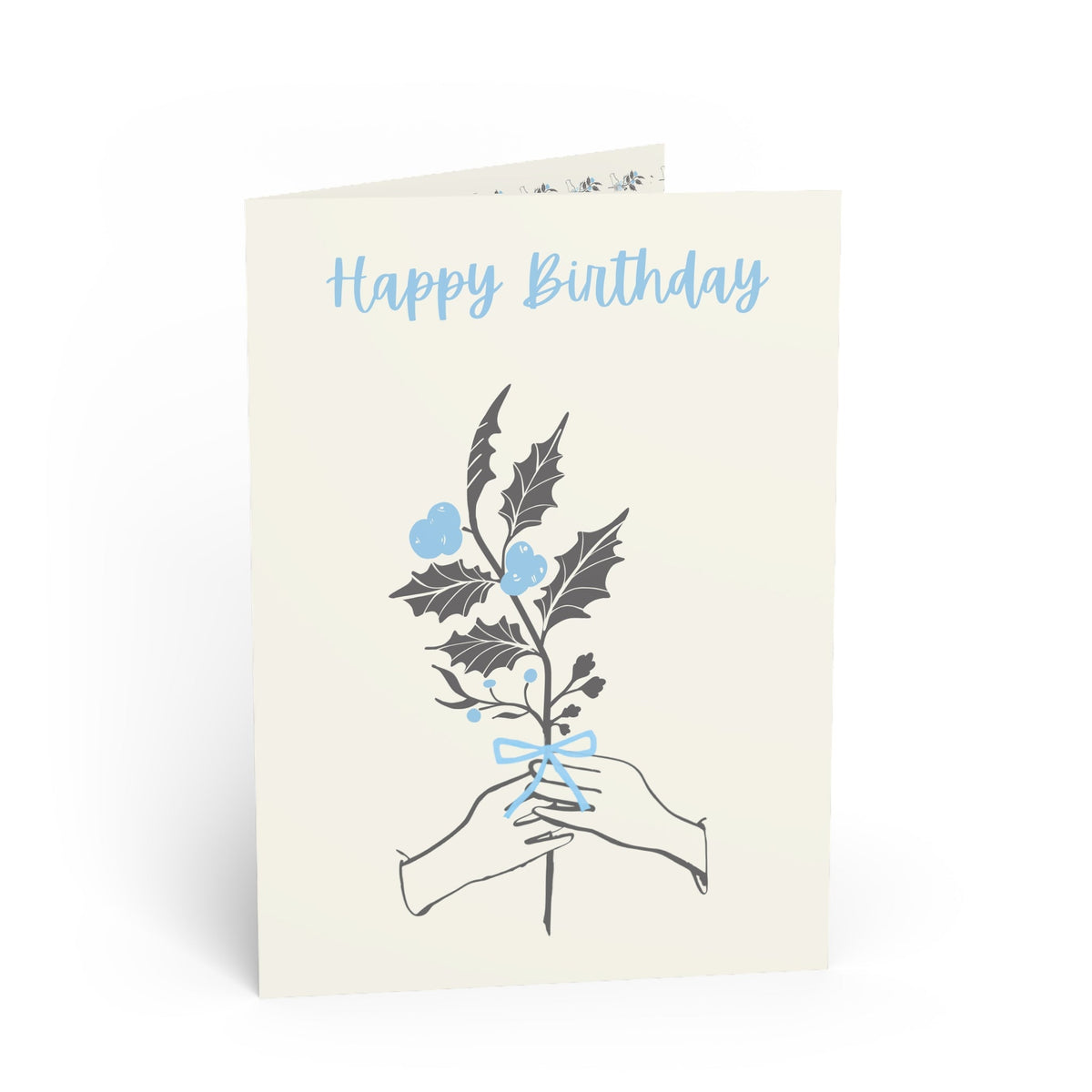 December Holly "Happy Birthday" Floral Birthday Card Paper products