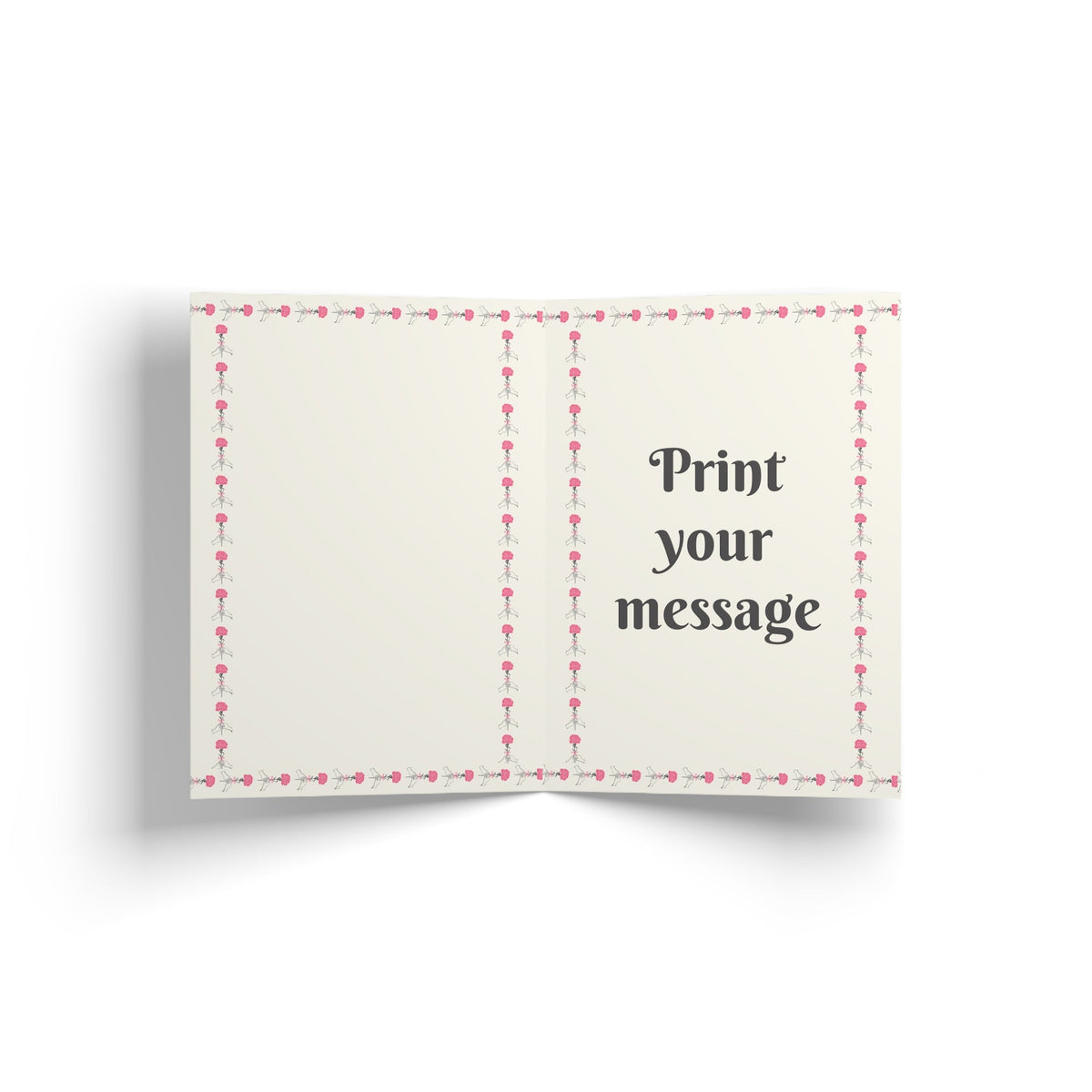 January Carnation "Happy Birthday" Floral Birthday Card Paper products