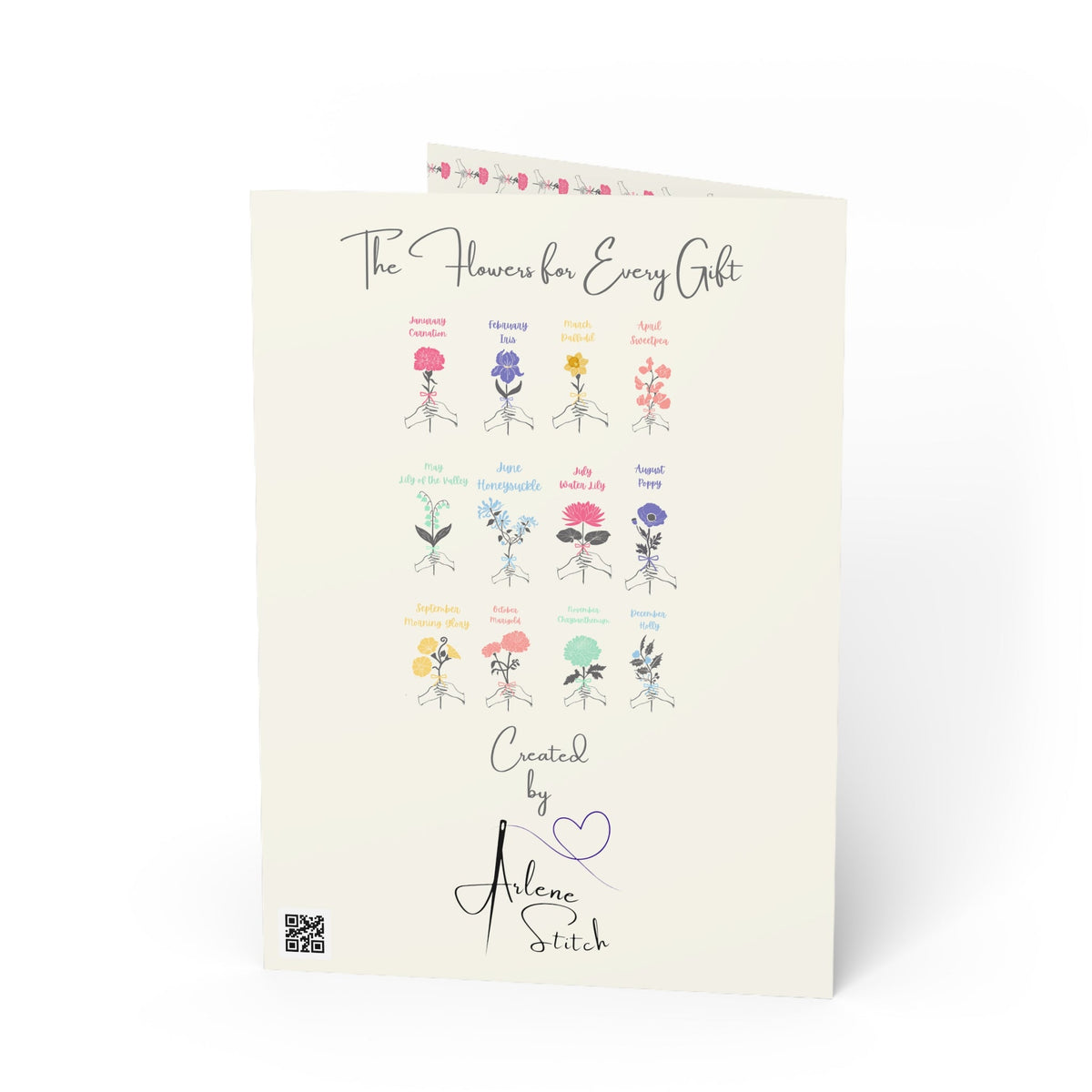 January Carnation "Happy Birthday" Floral Birthday Card Paper products