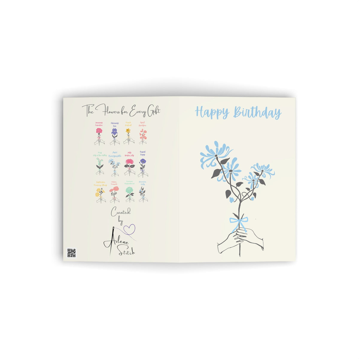 June Honeysuckle "Happy Birthday" Floral Birthday Card Paper products