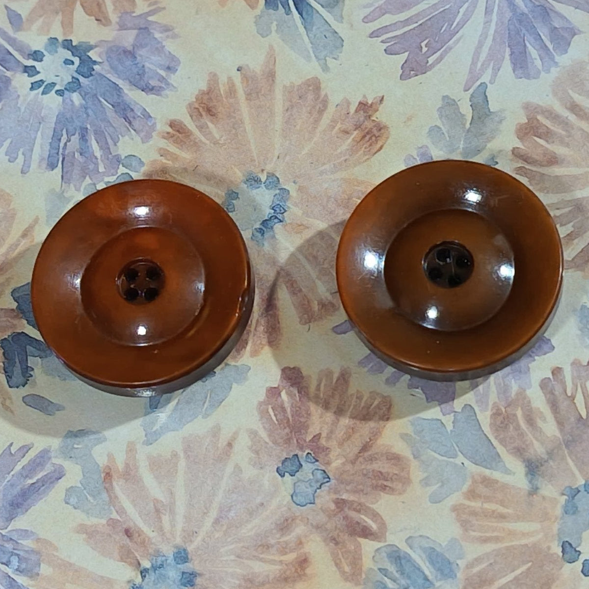 Large Light Brown Chunky Recycled Button Magnets Home Decor