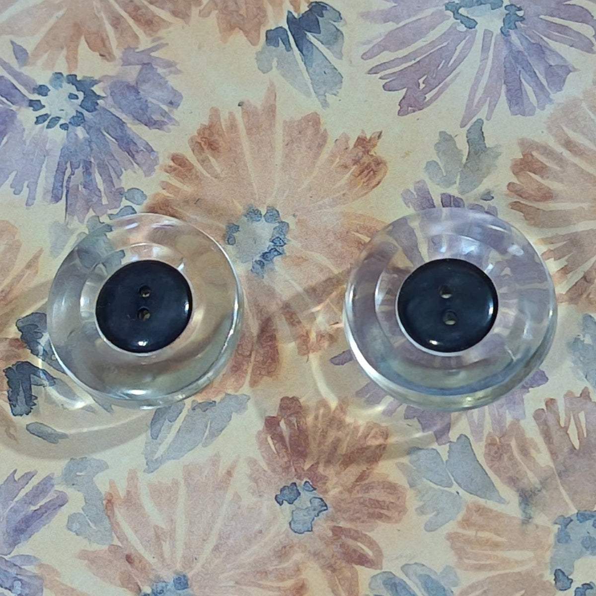 Large Two-Tone Chunky Recycled Button Magnets - Arlene Stitch