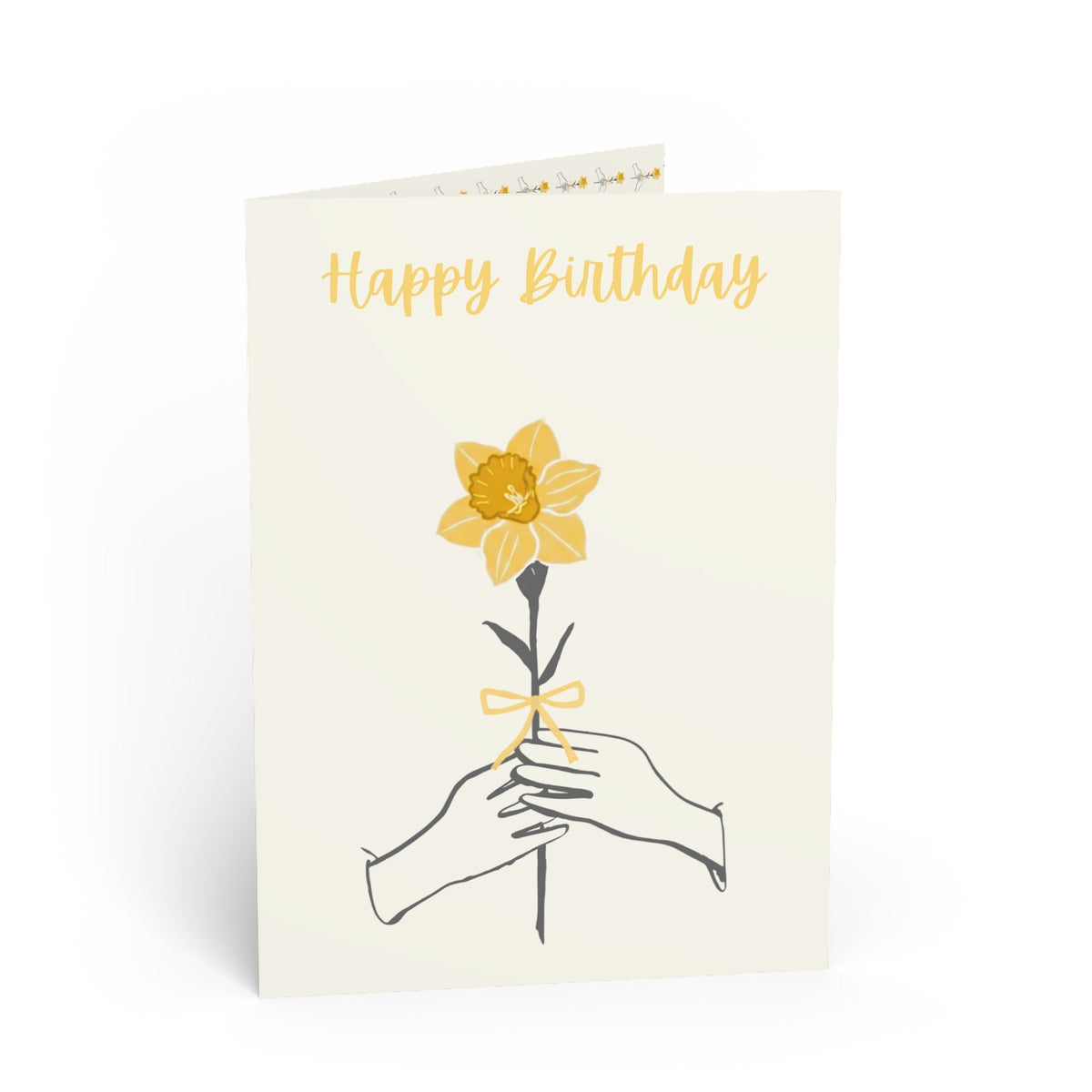 March Daffodil "Happy Birthday" Floral Birthday Card Paper products