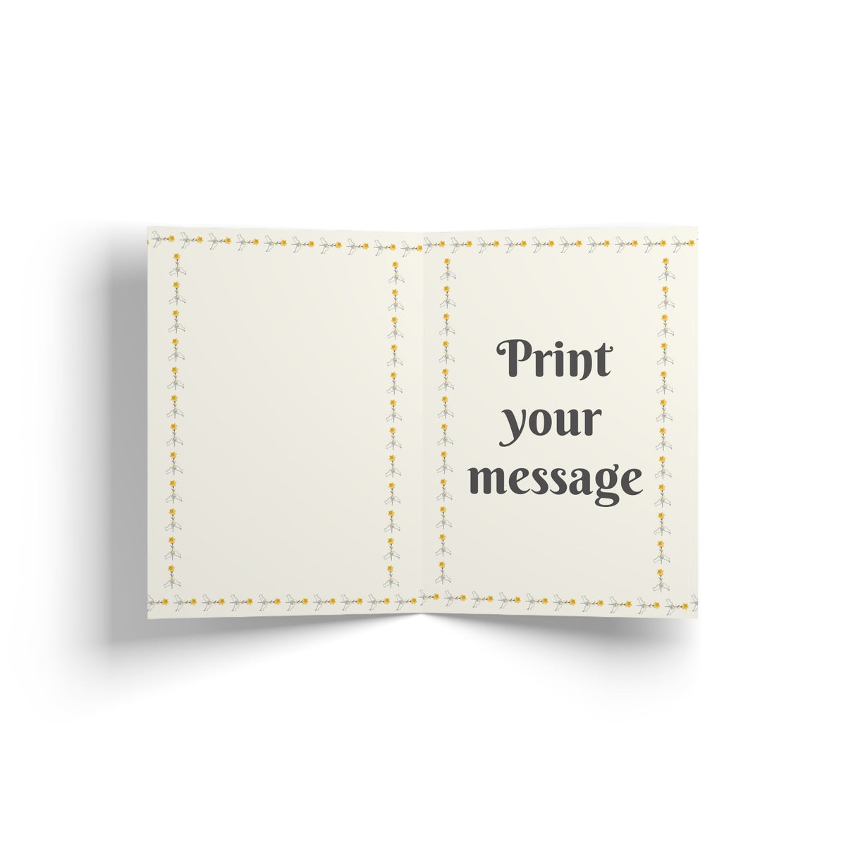 March Daffodil "Happy Birthday" Floral Birthday Card Paper products