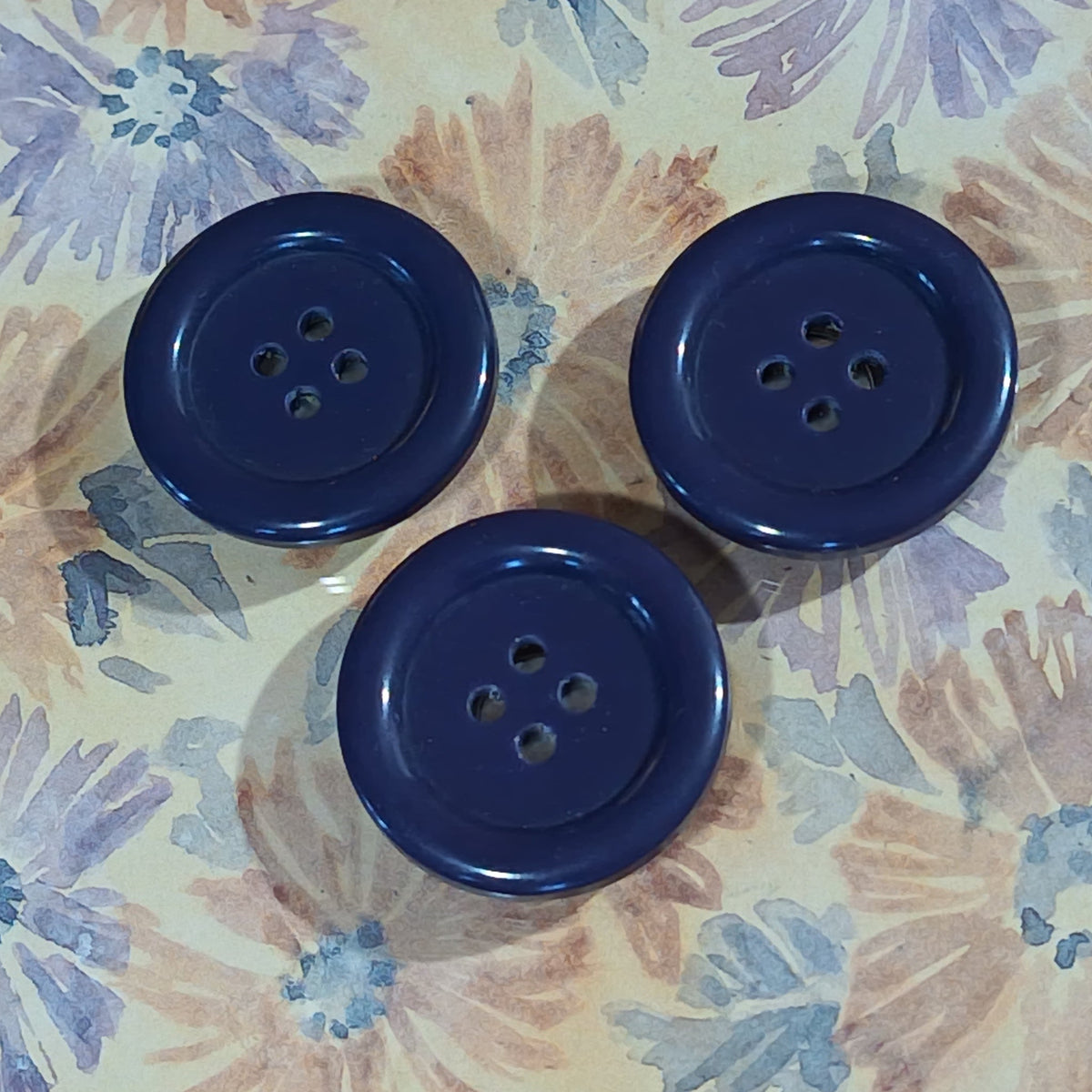Large Purple Chunky Recycled Button Magnets - Arlene Stitch