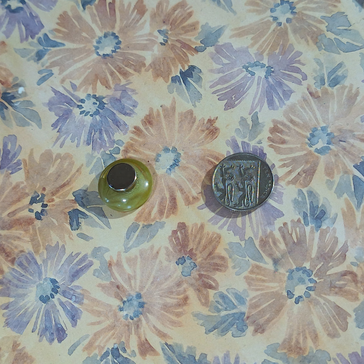 Small Stripe Recycled Button Magnets - Arlene Stitch