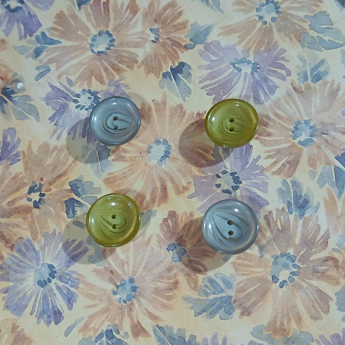 Small Stripe Recycled Button Magnets - Arlene Stitch