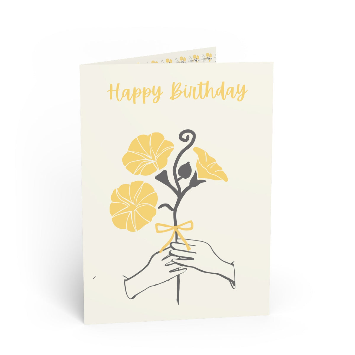 September Morning Glory "Happy Birthday" Floral Birthday Card Paper products